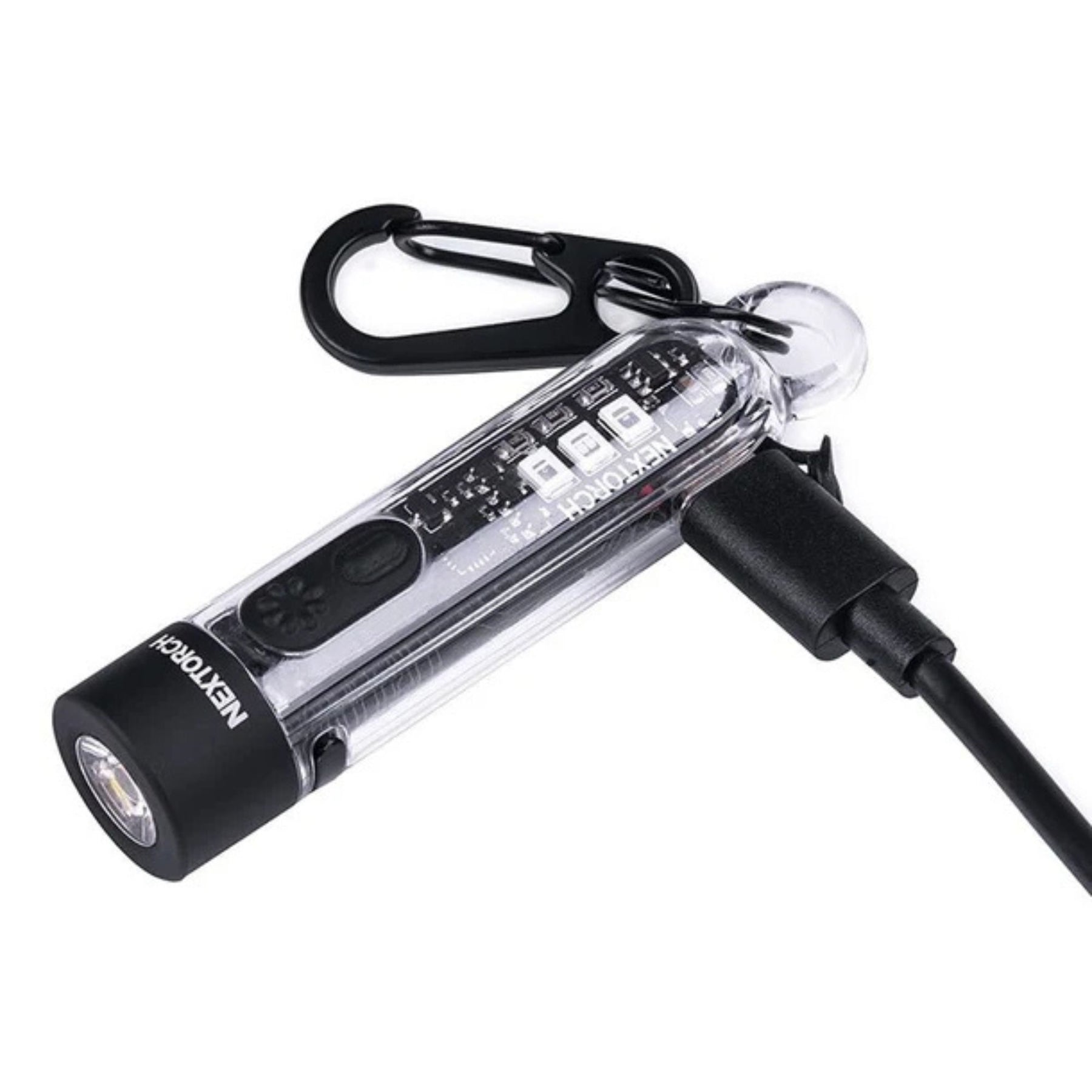 NEXTORCH K40 Torcia portachiavi ricaricabile USB-C da 300 lumen max Ideale come accessorio EDC per l'uso quotidiano.