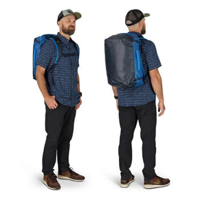 Osprey Transporter Duffel 30 borsone da 30 litri con spallacci per trasporto a zaino tessuto tecnico maniglie di trasporto rinforzate e ampia apertura superiore per viaggi e outdoor