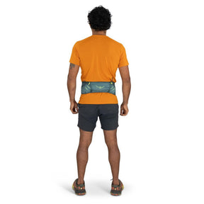 Osprey Duro Dyna Pro Belt cintura marsupio per trail running da 0.8 litri con schienale in rete traspirante tasca frontale con zip e cordini elastici di compressione e trasporto
