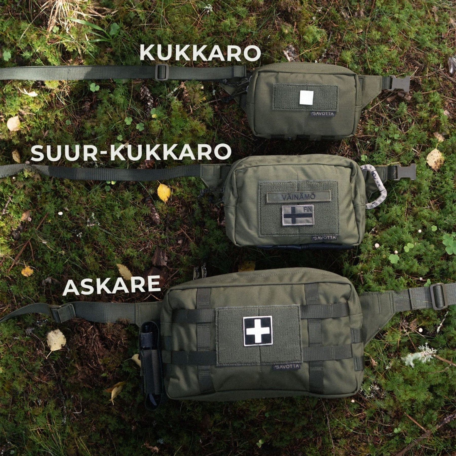 SAVOTTA | SUUR - KUKKARO HIP PACK - Marsupio da 2.6 L - BackPacco - 