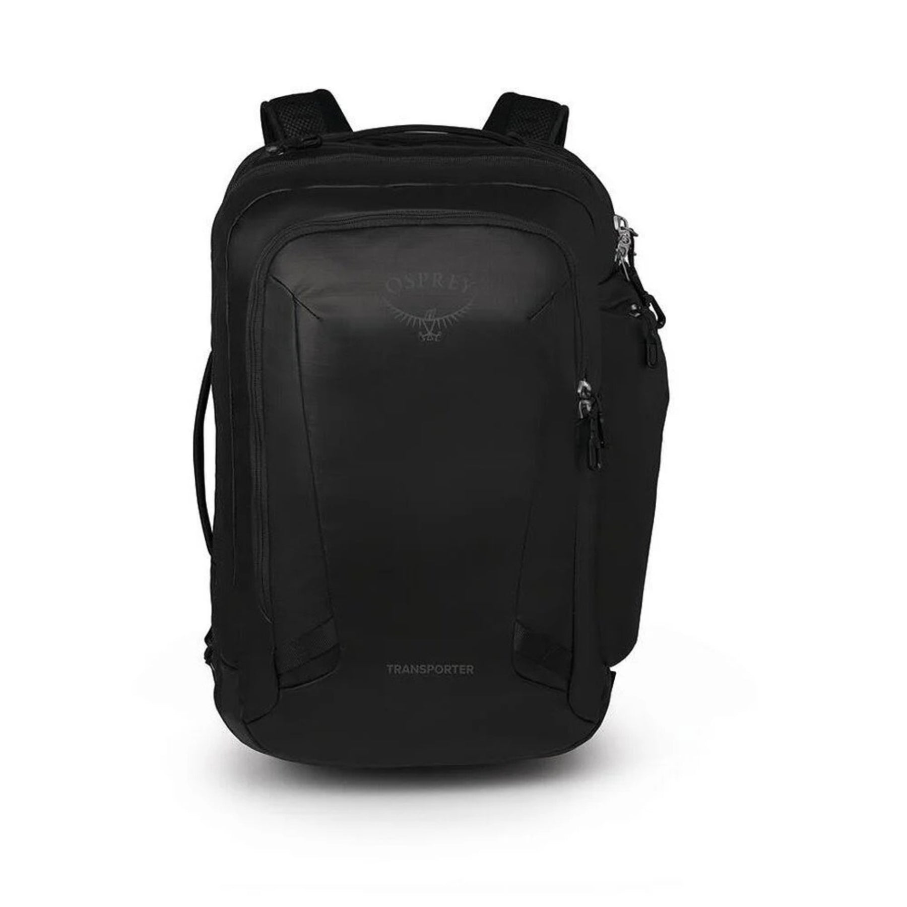 Osprey Transporter Travel Pack 44 zaino da viaggio da 44 litri con spallacci imbottiti, maniglia laterale e scomparti con cerniera in tessuto tecnico robusto. Ideale come bagaglio a mano per outdoor e trekking.
