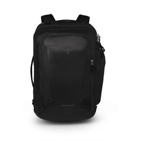 Osprey Transporter Travel Pack 44 zaino da viaggio da 44 litri con spallacci imbottiti, maniglia laterale e scomparti con cerniera in tessuto tecnico robusto. Ideale come bagaglio a mano per outdoor e trekking.