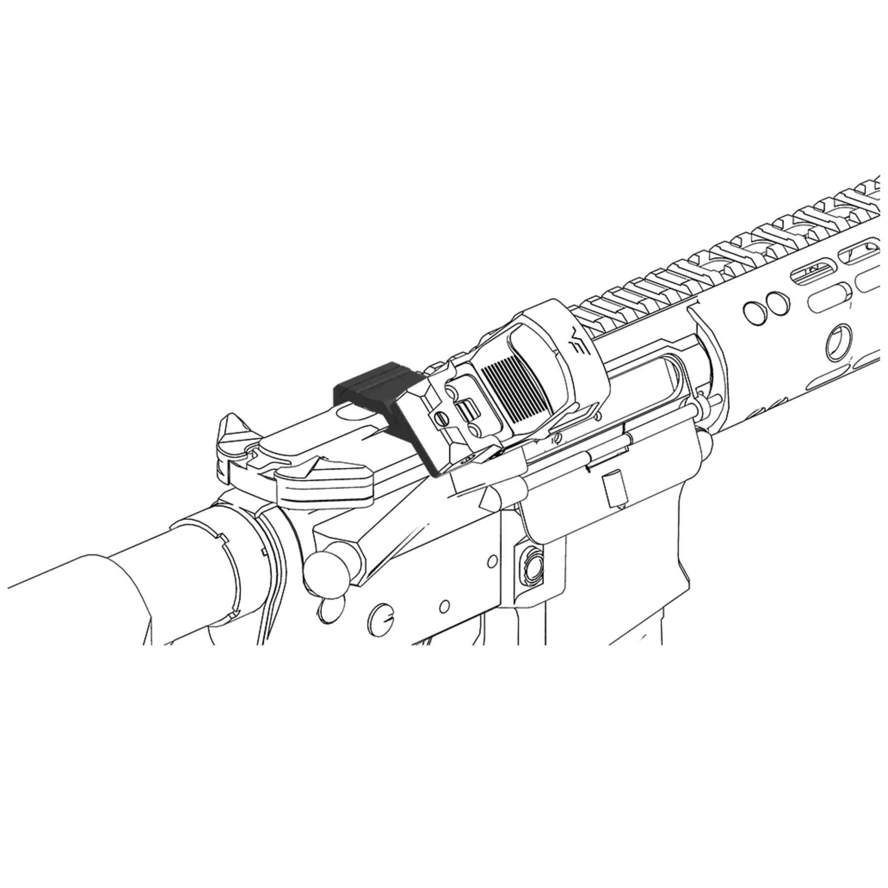 VECTOR OPTICS | UNIVERSAL 45° OFFSET RED DOT SIGHT MOUNT | Supporto offset per red dot a 45° - BackPacco - BP-VECTOR-SCFRM-29