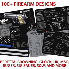 TEKMAT | CZ 75 ULTRA PREMIUM GUN CLEANING MAT - Tappetino per manutenzione armi - BackPacco - BP-TEKMAT-R20-CZ75