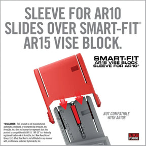 REAL AVID | SMART-FIT VISE BLOCK SLEEVE FOR AR10 - Adattatore AR10 per Smart-Fit AR15 Vise Block