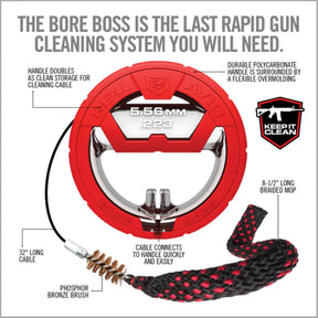 REAL AVID | BORE BOSS .17 RIFLE - Strumento di pulizia rapida canna CAL .17 Rifle