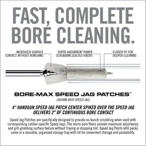 REAL AVID | BORE-MAX SPEED JAG PATCHES REFILL .22 / .30 CAL -  Pezzuole per Speed Jag .22 / .30 CAL