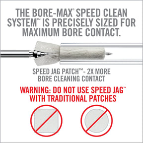 REAL AVID | BORE-MAX SPEED JAG PATCHES REFILL .22 / .30 CAL -  Pezzuole per Speed Jag .22 / .30 CAL