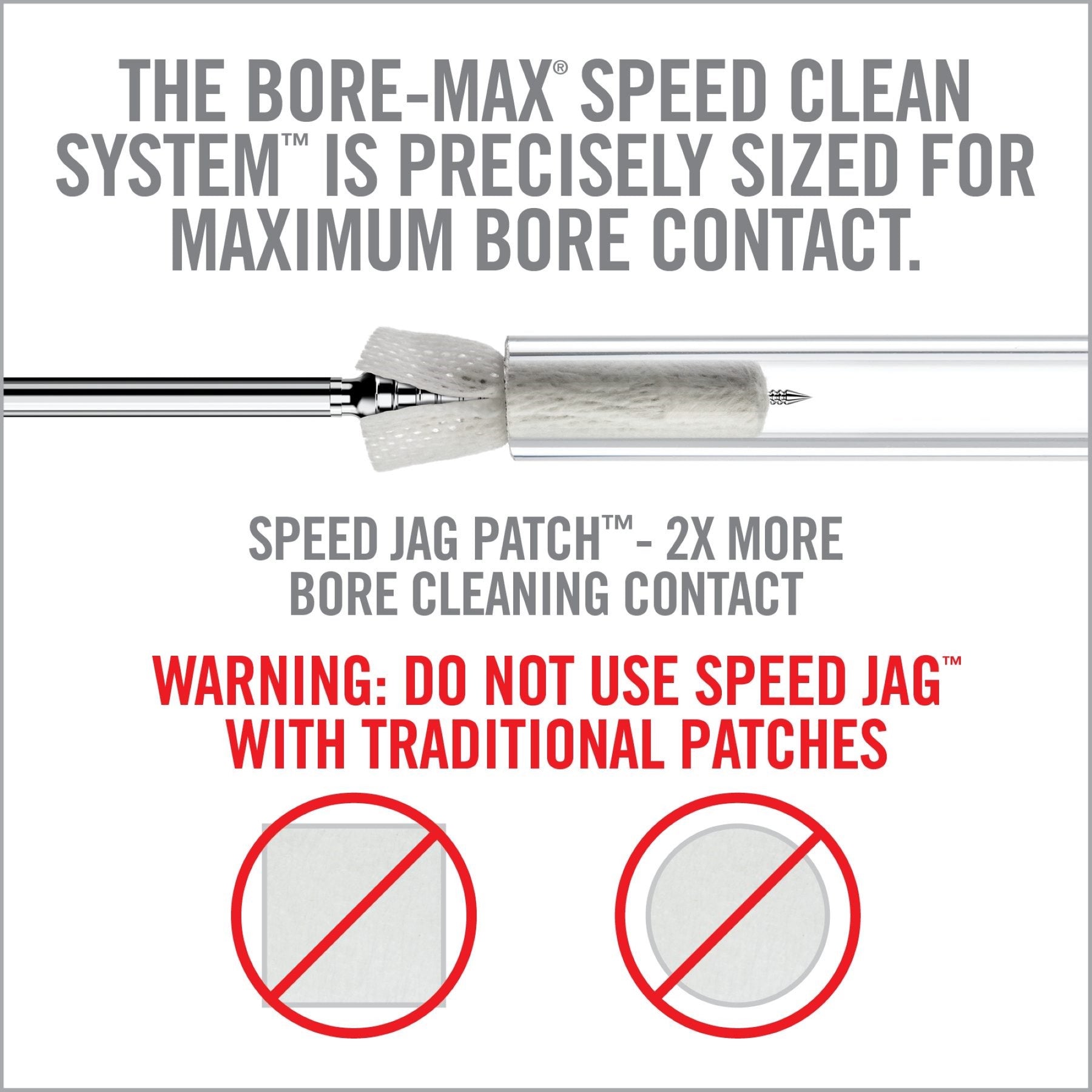 REAL AVID | BORE-MAX SPEED CLEAN SYSTEM .30 CAL / 7.62 MM -  Set scovolino e Jag .30 Cal / 7.62 mm