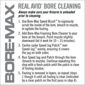 REAL AVID | BORE-MAX SPEED CLEAN SYSTEM .380 CAL / 9 MM -  Set scovolino e Jag .380 Cal / 9 mm