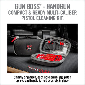 REAL AVID | GUN BOSS HANDGUN CLEANING KIT - Kit di pulizia per pistole