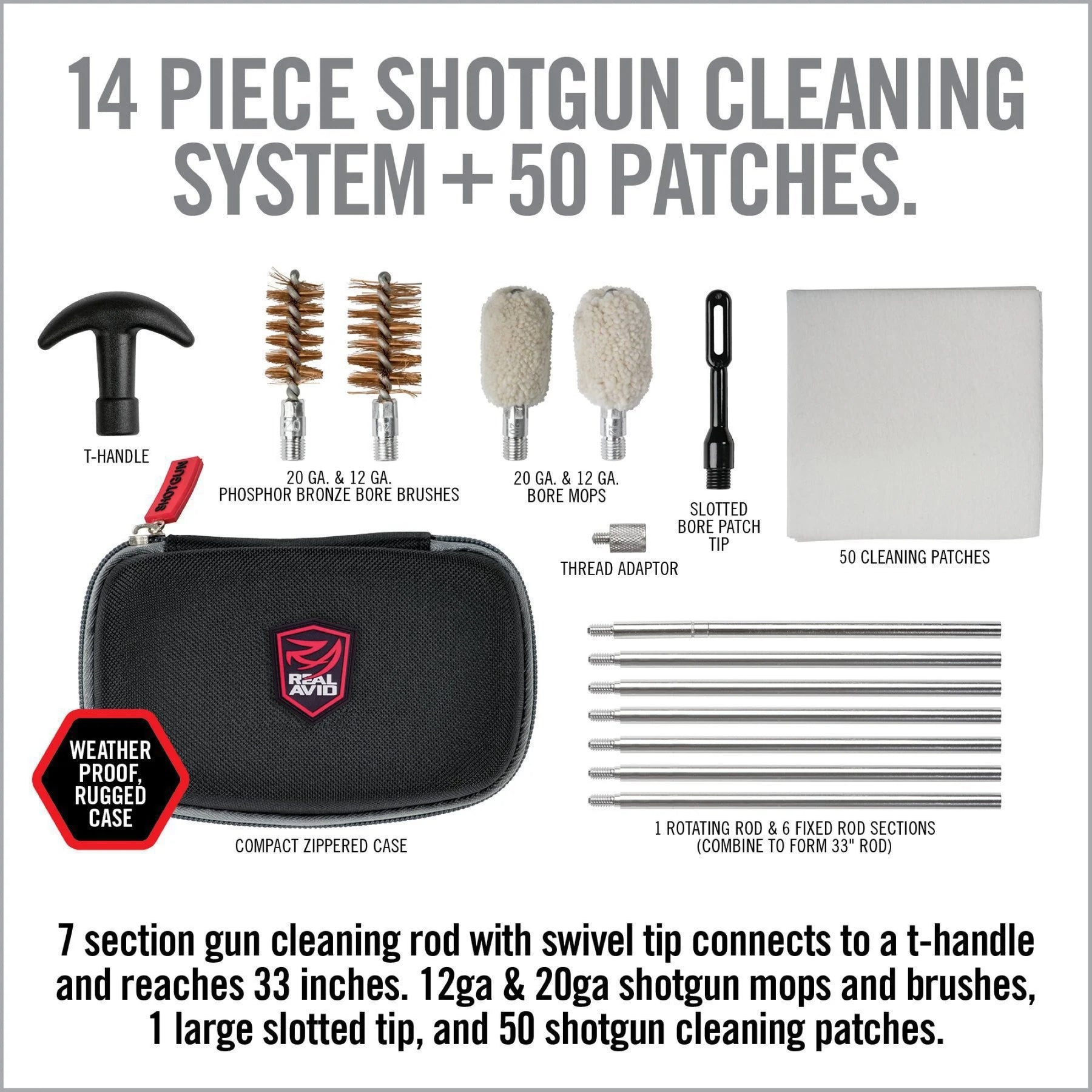 REAL AVID | GUN BOSS SHOTGUN CLEANING KIT - Kit di pulizia per shotgun