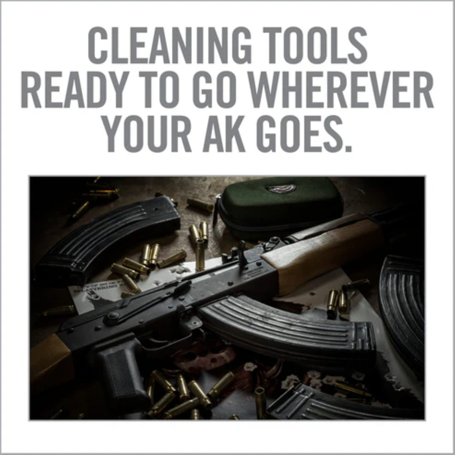 REAL AVID | GUN BOSS AK47 CLEANING KIT - Kit di pulizia da campo per AK-47