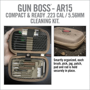 REAL AVID | GUN BOSS AR15 CLEANING KIT - Kit di pulizia per AR-15