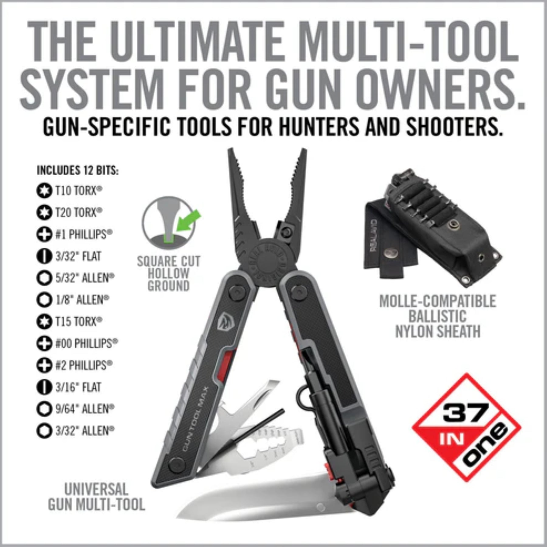 REAL AVID | GUN TOOL MAX - Multi tool per fucili & shotgun