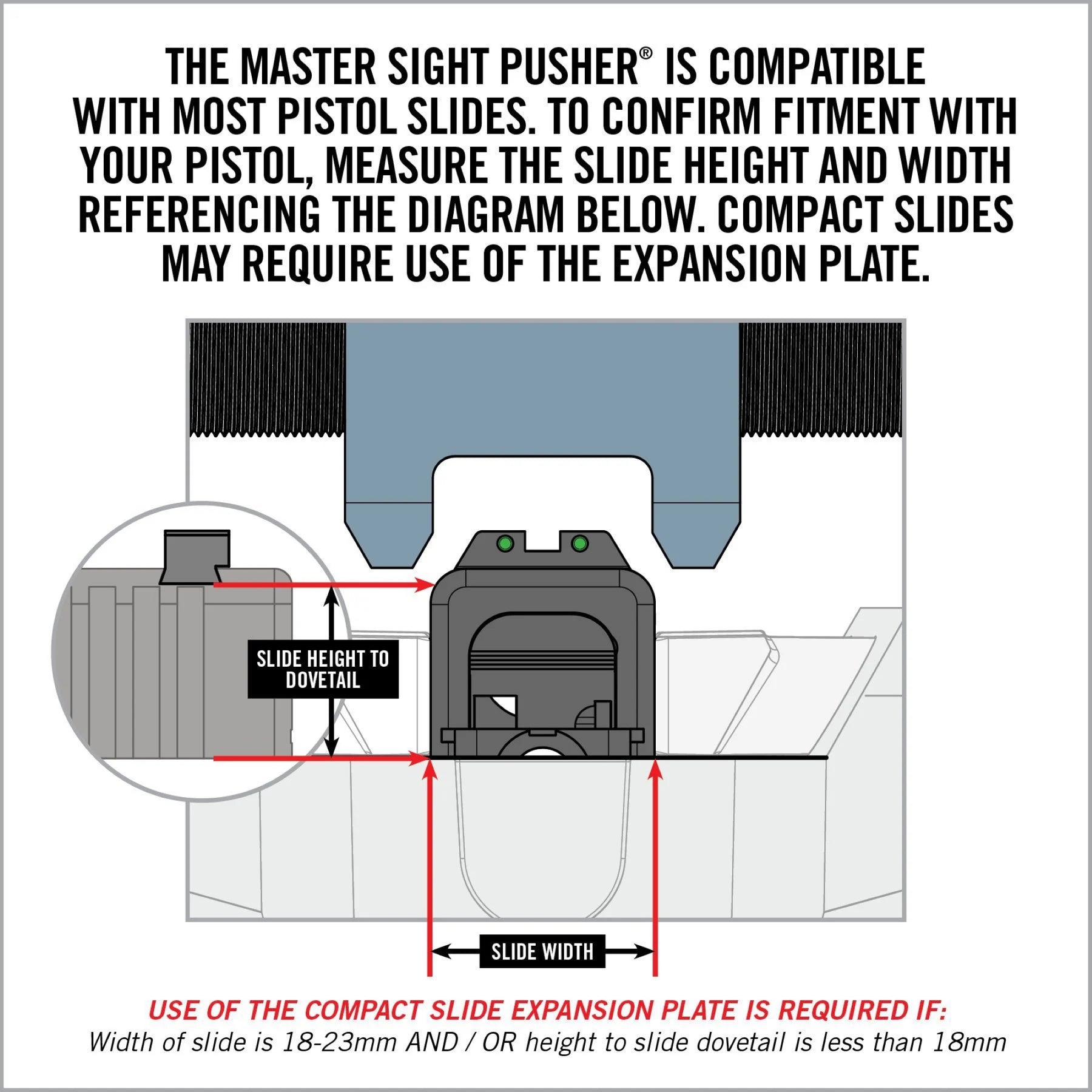 REAL AVID | MASTER SIGHT PUSHER - Stumento di regolazione per mirini pistole