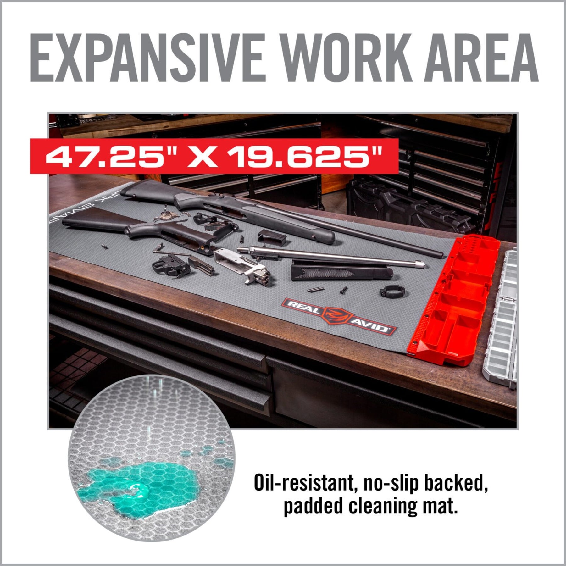REAL AVID | SMART MAT XL - Tappetino per manutenzione armi