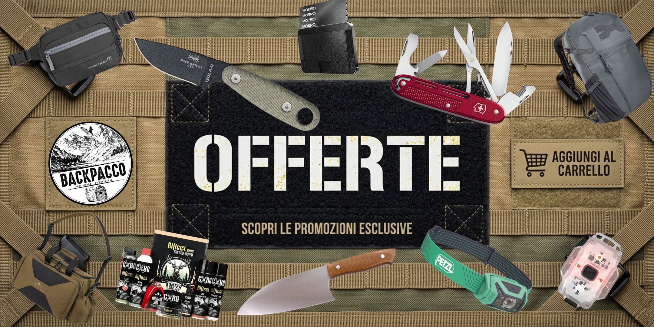 BackPacco Offerte ciclo 9 - promozioni esclusive su coltelli, torce, zaini e attrezzatura outdoor