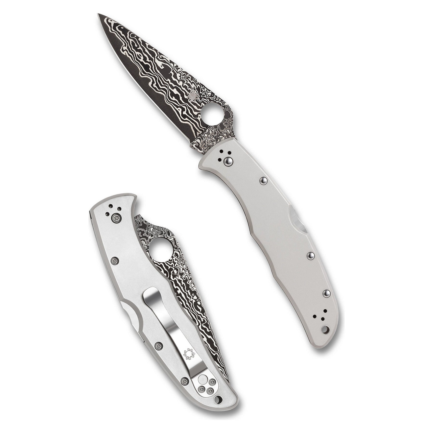 Spyderco Endura 4 Titanio Damasco