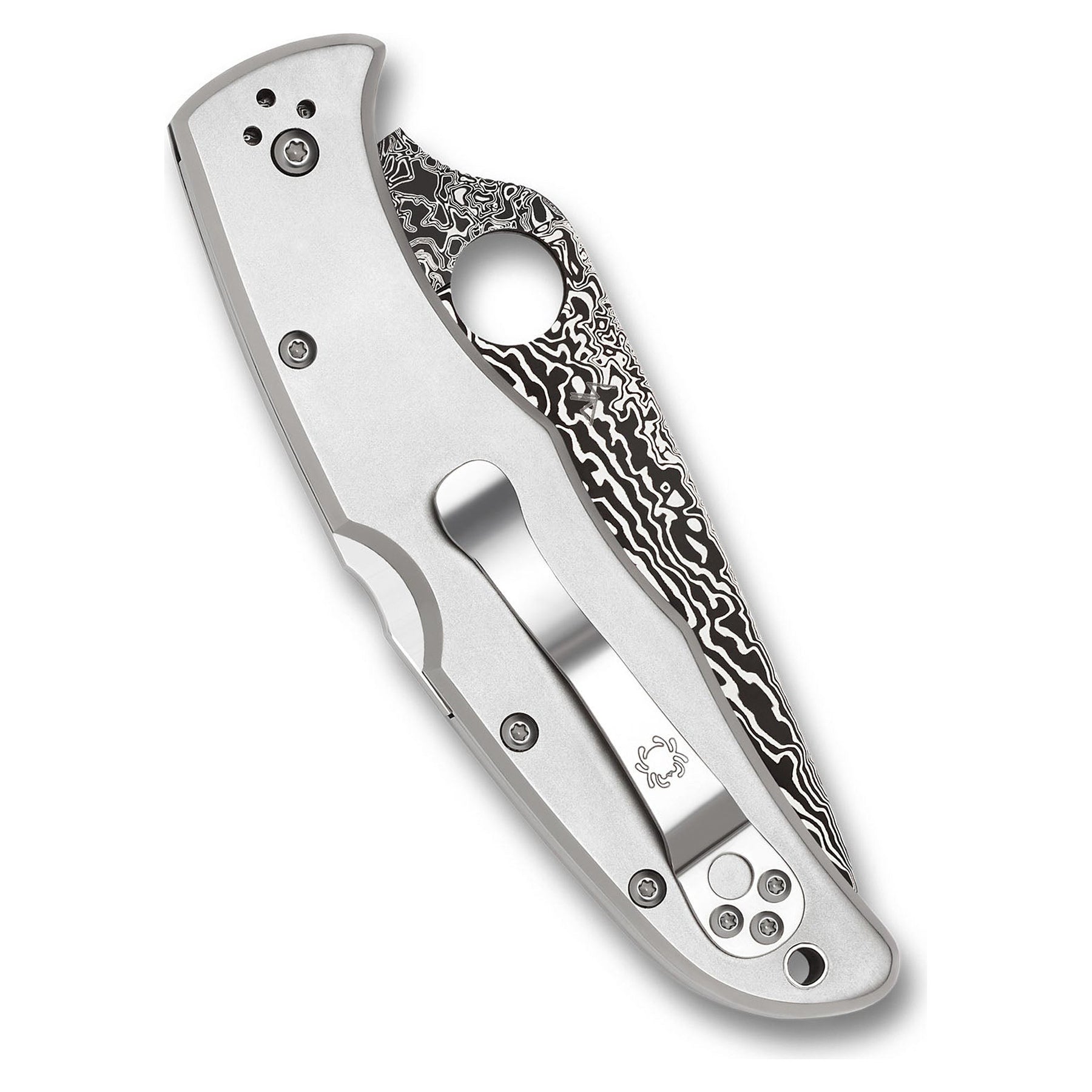 Spyderco Endura 4 Titanio Damasco