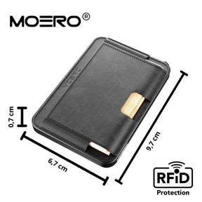 MOERO | M2 BLACK - Portafoglio MagSafe