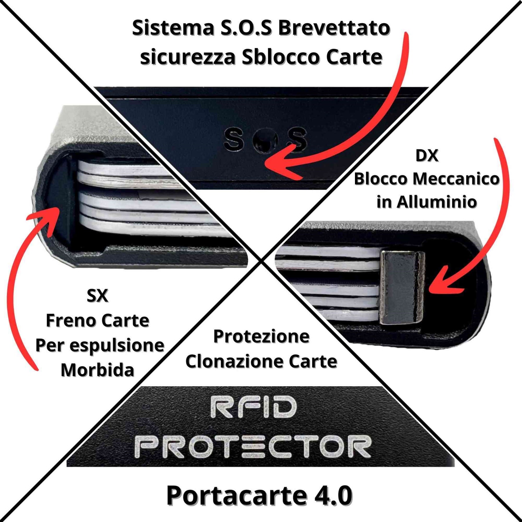 MOERO | PRO ZIP AIRTAG SAFFIANO BLACK - Portafoglio con scomparto AirTag