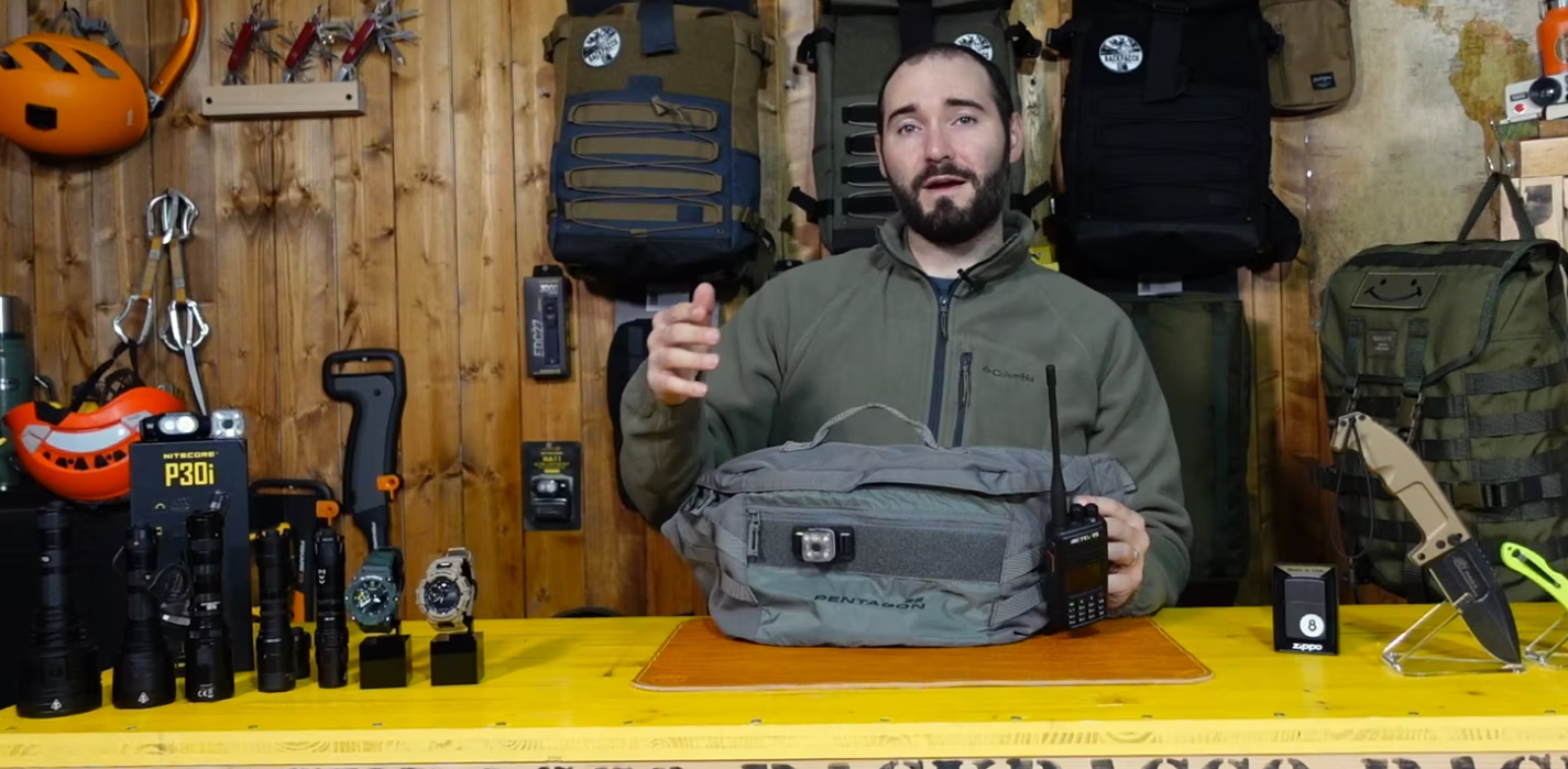 copertina del video dove Paolo di backpacco spiega la telamon bag di pentagon