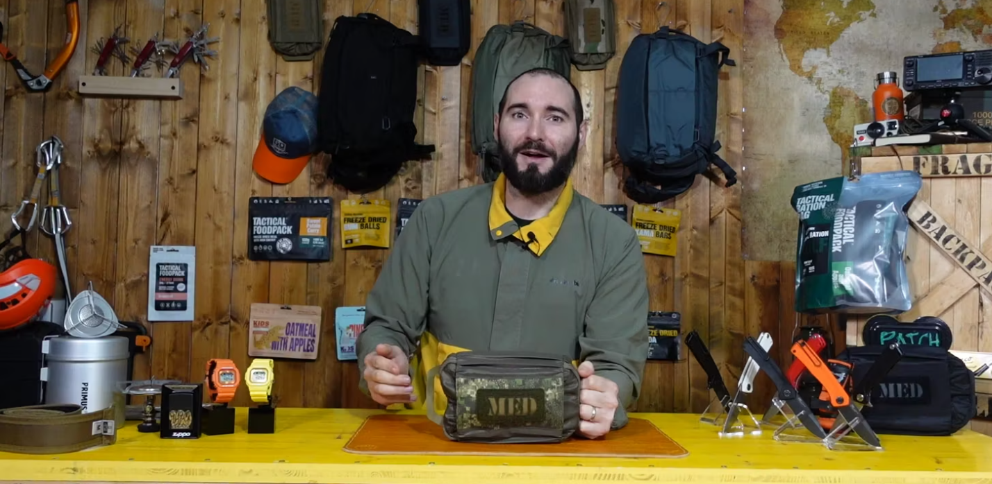 video dove paolo di backpacco spiega la med pouch horizontal mk3 di direct action