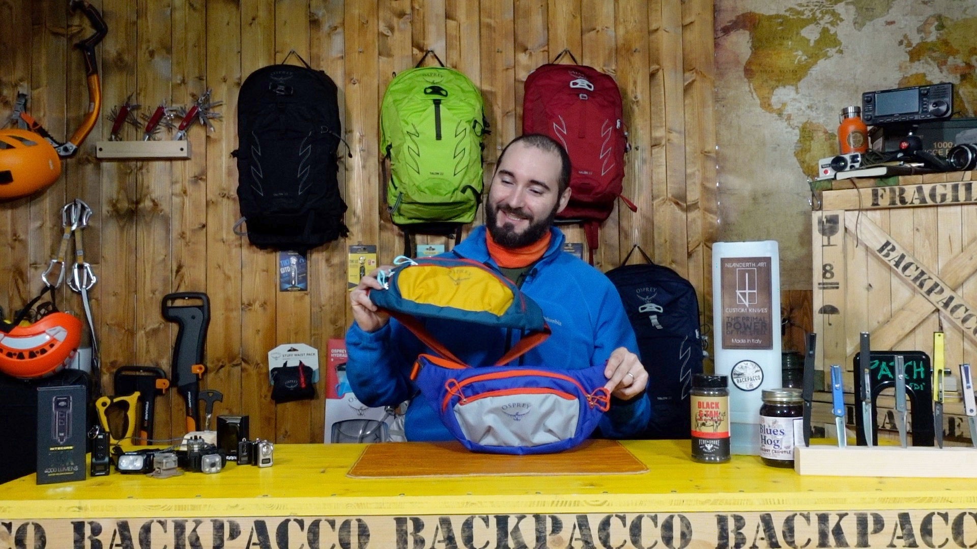 Paolo di backpacco spiega l'Osprey Daylite waist