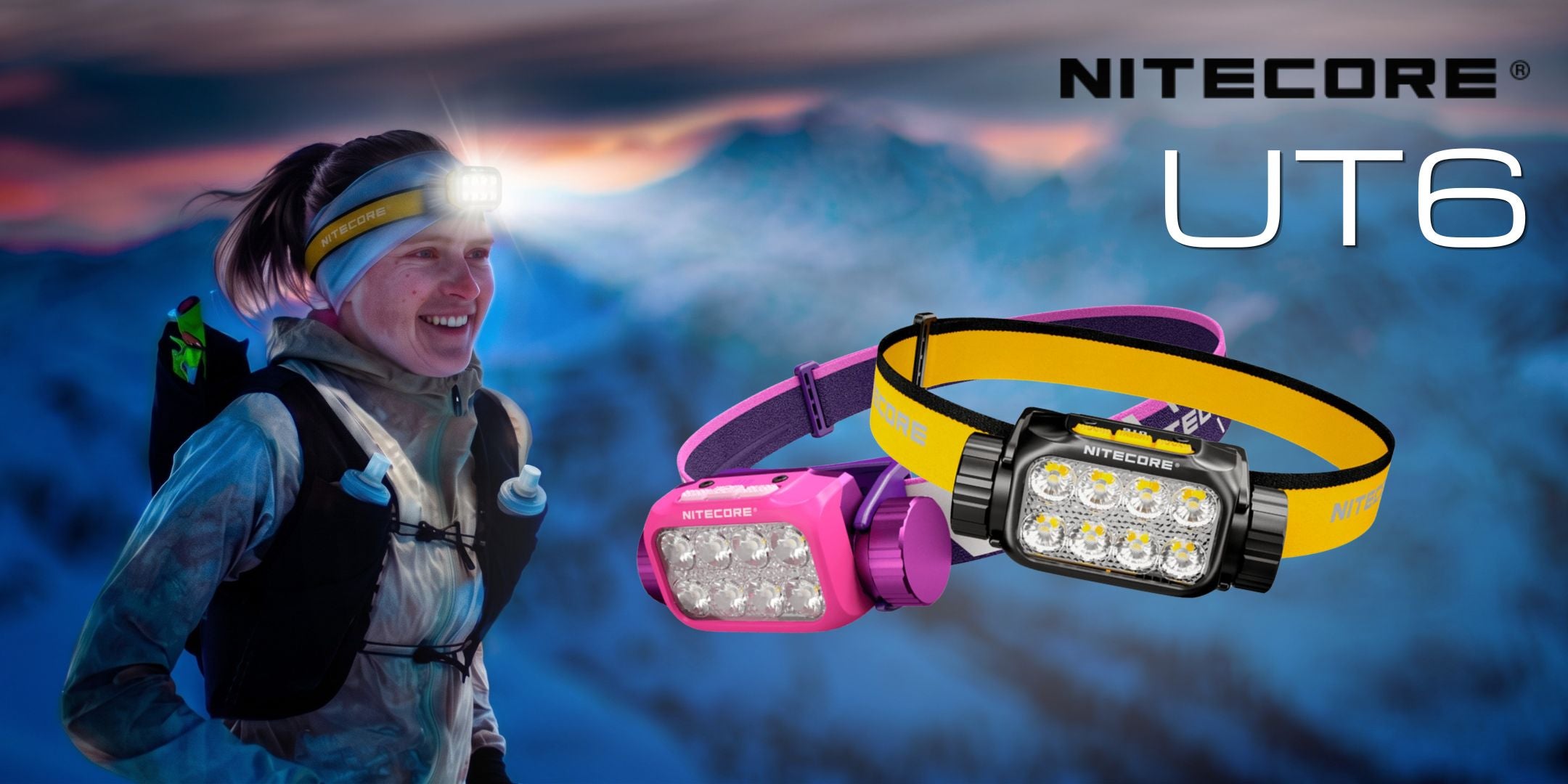 Nitecore UT6 - torcia frontale da 1600 lumen per trail running e outdoor