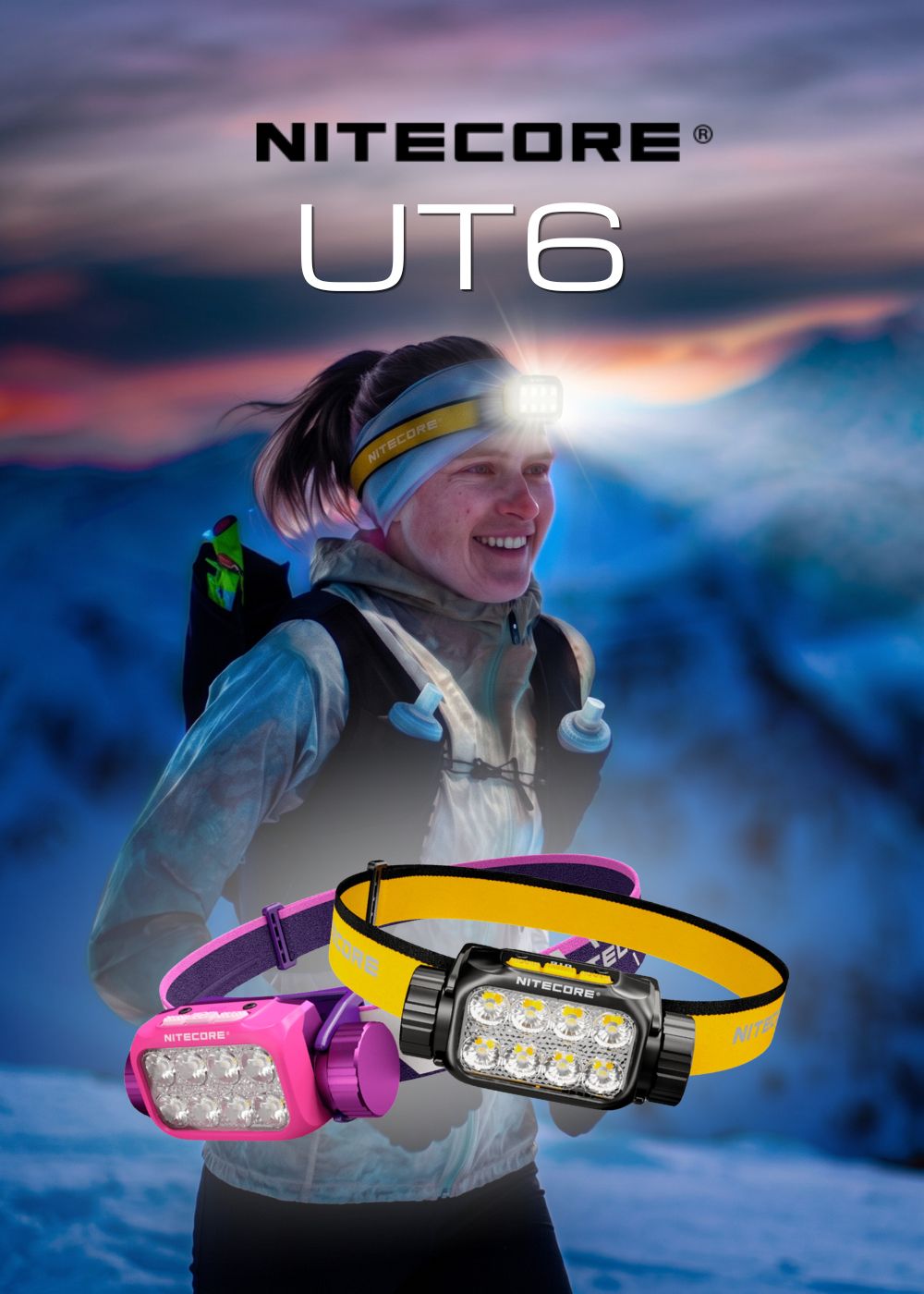 Nitecore UT6 - torcia frontale da 1600 lumen per trail running e outdoor