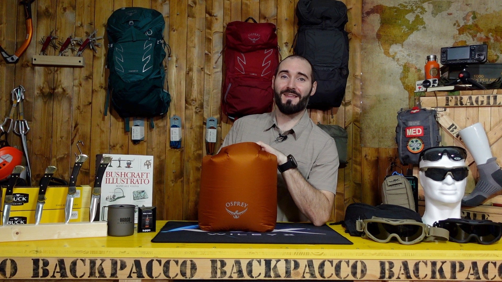 Paolo di Backpacco spiega le Osprey Dry Sack