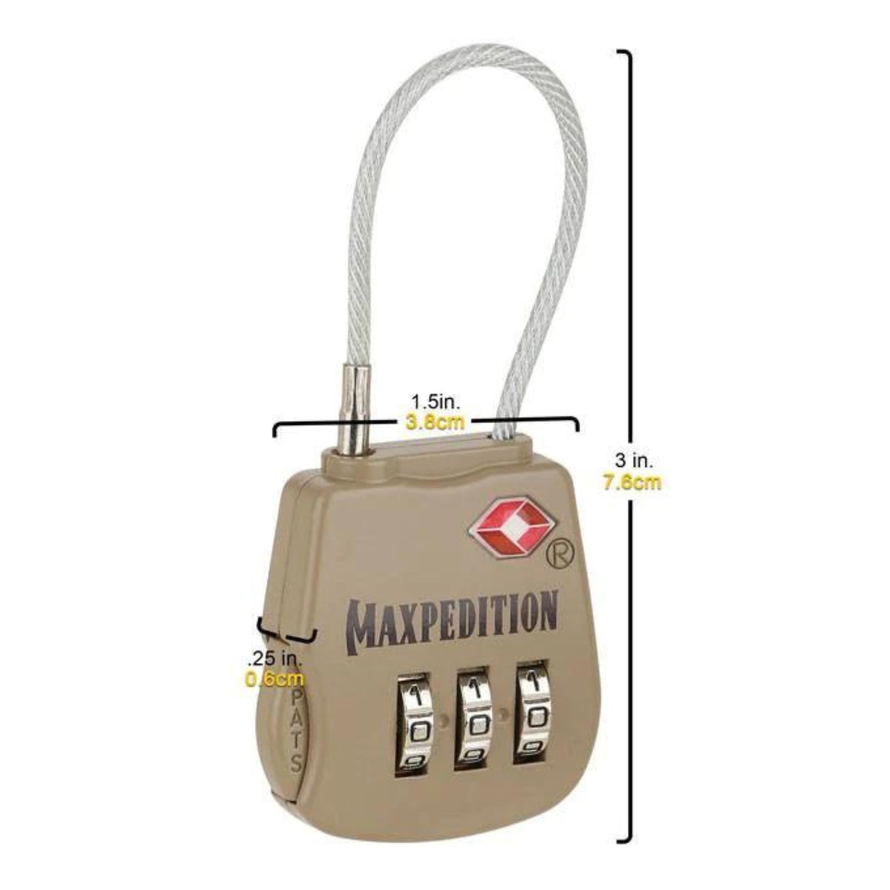 MAXPEDITION | TACTICAL LUGGAGE LOCK - Lucchetto per bagagli