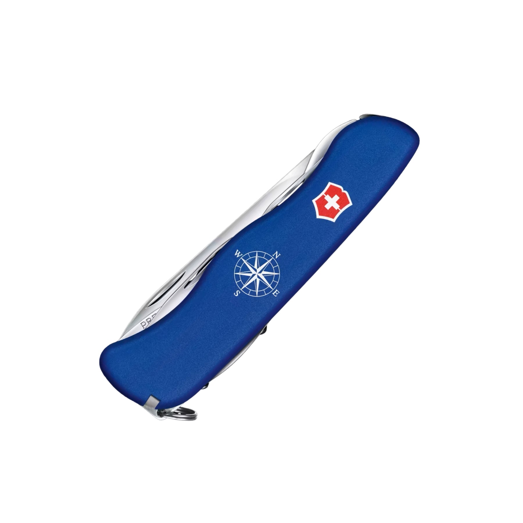 Victorinox Skipper coltellino svizzero multifunzione per la nautica completo di pinza, lama parzialmente seghettata, cavatappi, cacciavite, apriscatole e cordoncino arancione con nodo. Ideale per escursioni in barca e attività all'aperto.