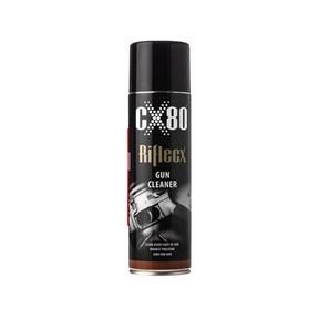 RiflecX CX80 Gun Cleaner, detergente sgrassante spray per armi, pulitore ad alta pressione e sicuro per ogni parte dell'arma, prodotto per la manutenzione delle armi da fuoco, su backpacco.it