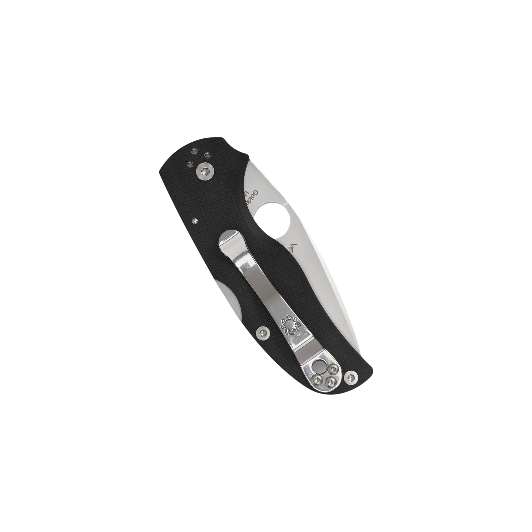 Spyderco Native 5 G-10 coltello chiudibile compatto EDC con lama a filo piano, foro Spyderco Round Hole, blocco posteriore back lock e guancette in G-10 testurizzato con clip a quattro posizioni, ideale per porto quotidiano, escursionismo e collezionismo.