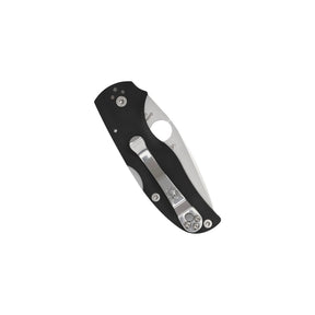 Spyderco Native 5 G-10 coltello chiudibile compatto EDC con lama a filo piano, foro Spyderco Round Hole, blocco posteriore back lock e guancette in G-10 testurizzato con clip a quattro posizioni, ideale per porto quotidiano, escursionismo e collezionismo.