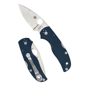 Spyderco Native 5 G-10 coltello chiudibile compatto EDC con lama a filo piano, foro Spyderco Round Hole, blocco posteriore back lock e guancette in G-10 testurizzato con clip a quattro posizioni, ideale per porto quotidiano, escursionismo e collezionismo.