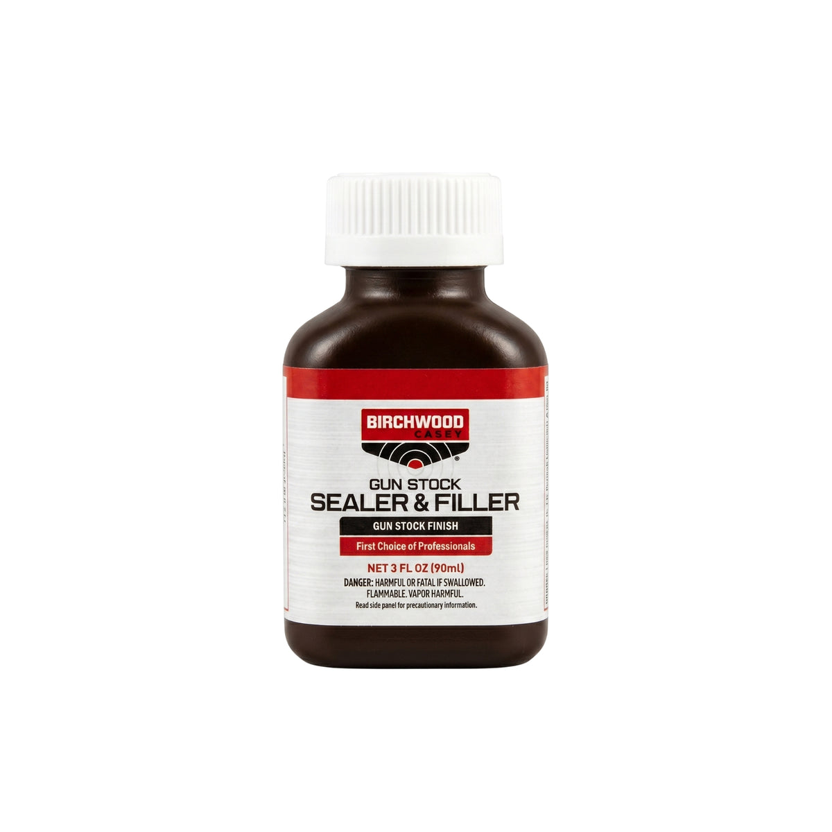 Birchwood Casey Gun Stock Sealer & Filler Riempitivo e sigillante per calci di fucile in legno flacone da 90ml per manutenzione restauro e finitura professionale delle armi da caccia e tiro sportivo