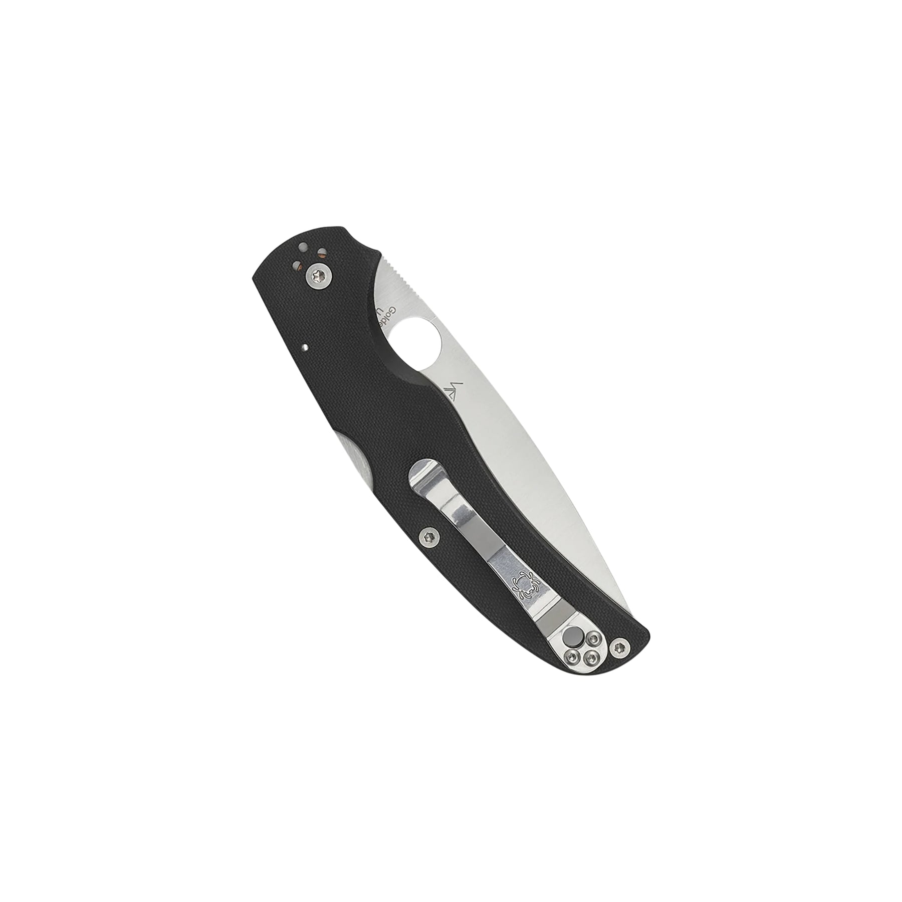 Spyderco Native 5 G-10 coltello chiudibile compatto EDC con lama a filo piano, foro Spyderco Round Hole, blocco posteriore back lock e guancette in G-10 testurizzato con clip a quattro posizioni, ideale per porto quotidiano, escursionismo e collezionismo.