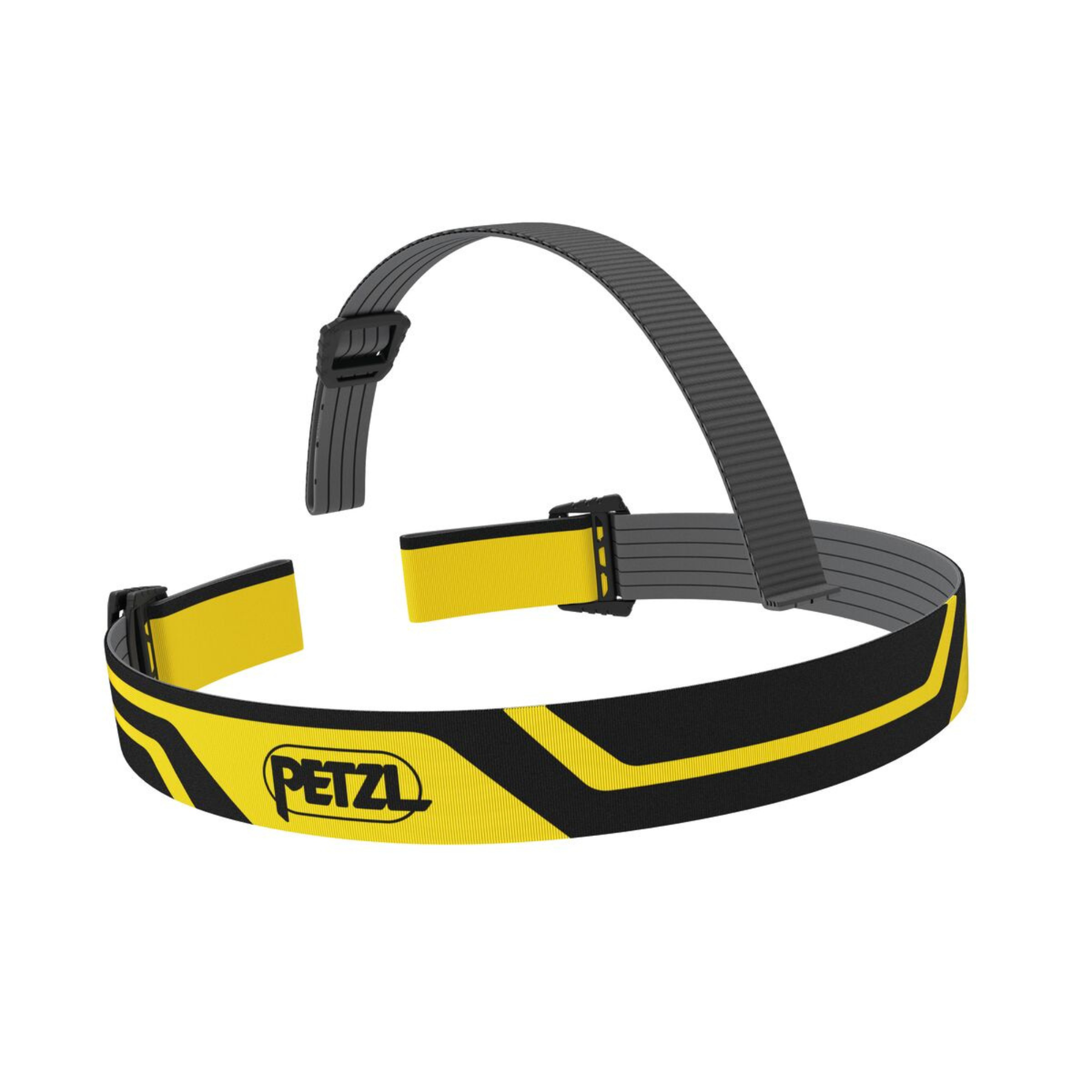 Petzl Fascia Elastica Xena ricambio per torcia frontale professionale. Design ergonomico con cinghia superiore per distribuzione peso bilanciata e sistema di regolazione a doppia fibbia posteriore. Accessorio originale lavabile e facile da installare per manutenzione lampada industriale XENA.