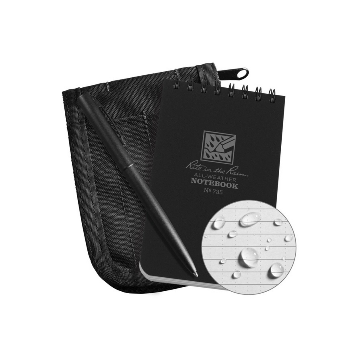 RITE IN THE RAIN | 3X5 KIT 735B-KIT - Block notes impermeabile, penna e custodia
