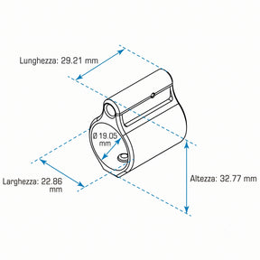 UTG micro gas block ARMGB01 blocco di recupero gas a basso profilo in acciaio diametro interno 0.750 pollici accessori armi