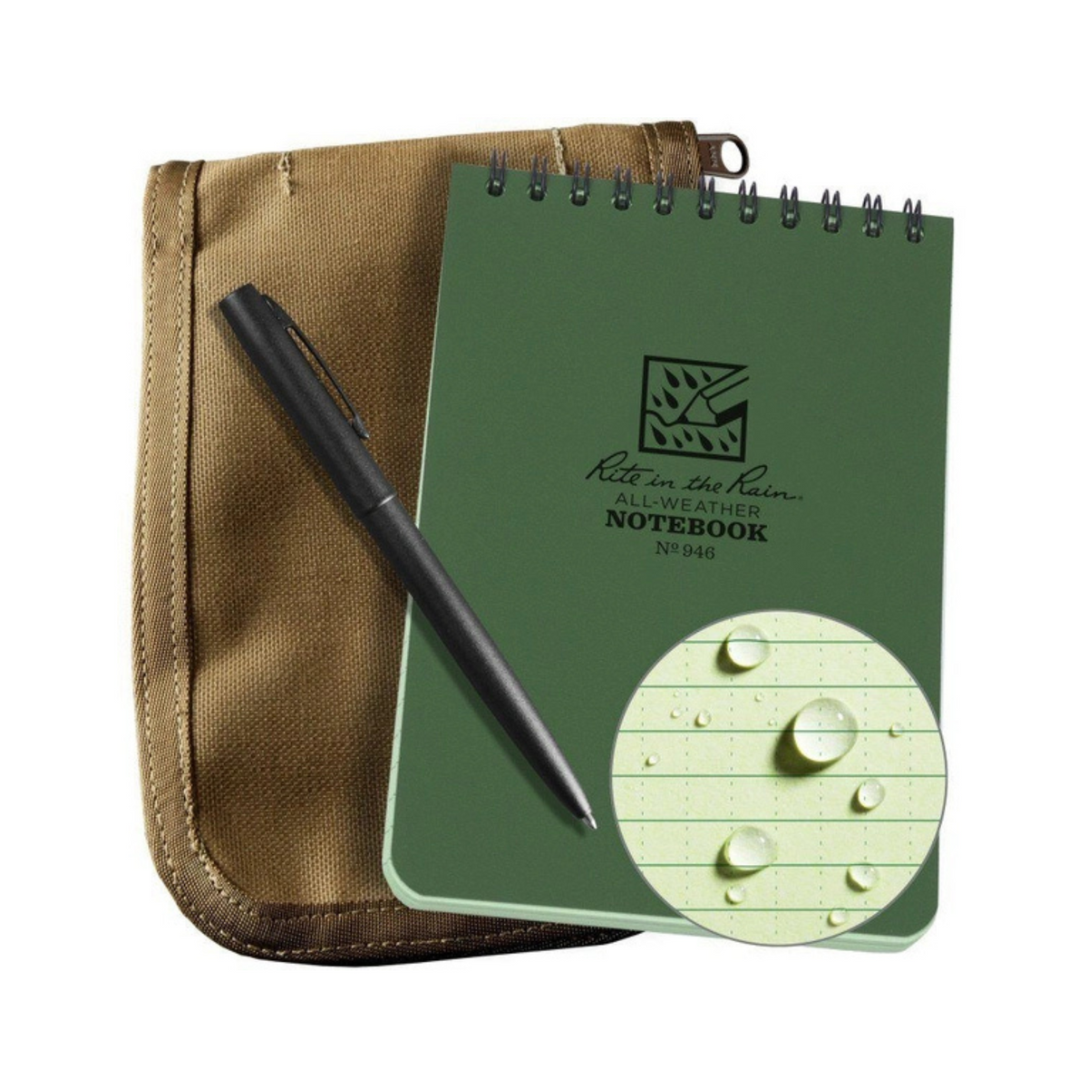 RITE IN THE RAIN | TOP SPIRAL KIT 946-KIT - Block notes impermeabile, penna e custodia