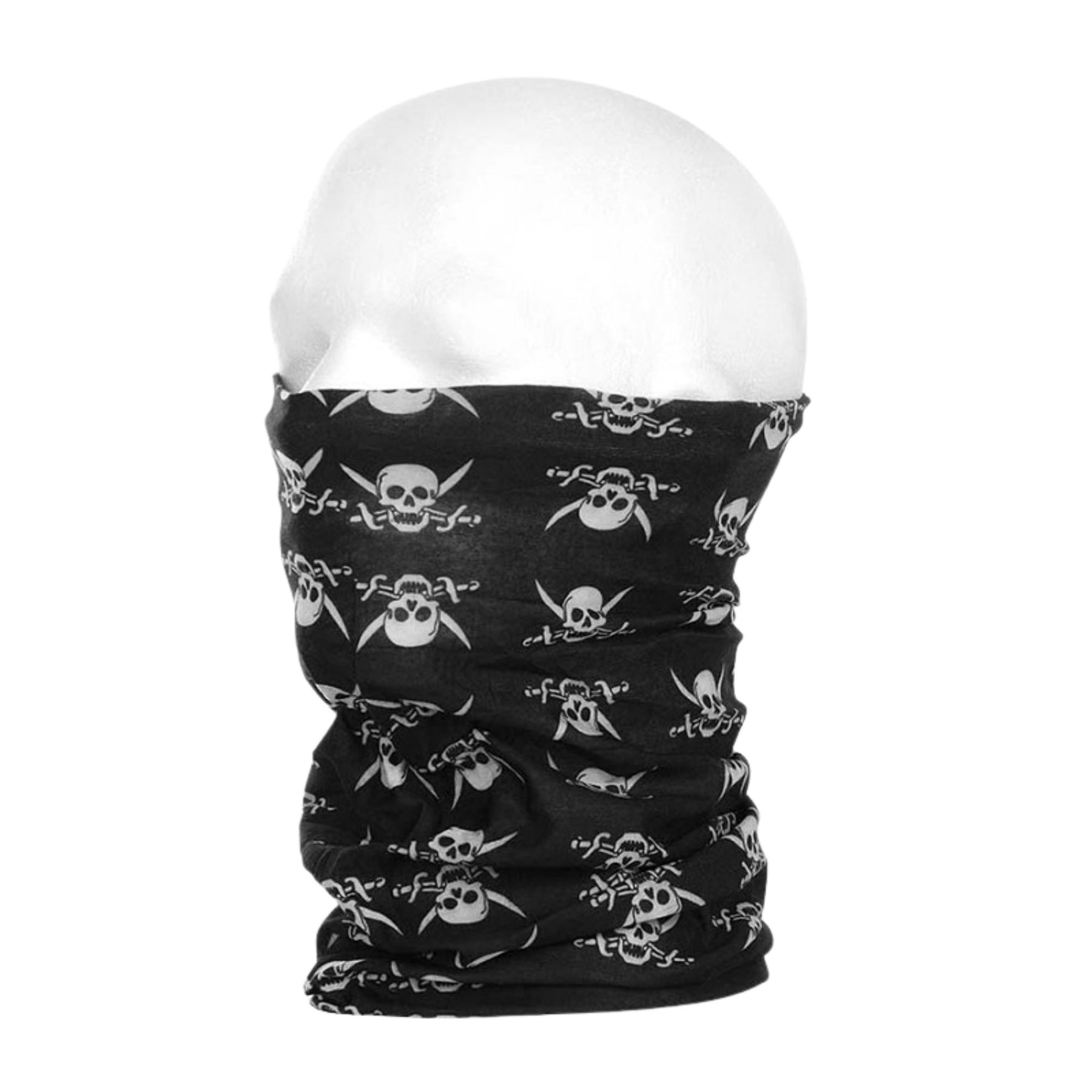 101 INC | COOLMAX TACTICAL WRAP WITH SKULL WHITE - Scaldacollo - BackPacco - BP-101-INC-219267-WHT