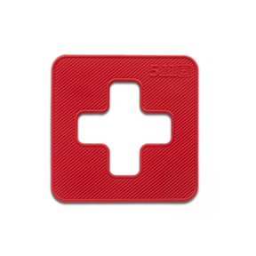 5.11 Med Cross, patch medica in PVC con velcro, toppa quadrata con croce, per identificazione kit di primo soccorso o zaini medici