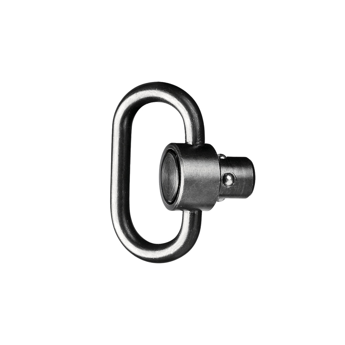 FAB Defense SLS Supporto cinghia QD con anello ovale in acciaio brunito e sistema di sgancio rapido a pulsante con cuscinetti a sfera per attacchi tattici compatibili.