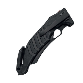 Fox ALSR 49 Capricorno FX-ALSR-49 coltello chiudibile tattico rescue a doppia lama in acciaio N690Co con sega tagliacinture e frangivetro per soccorso ed emergenza