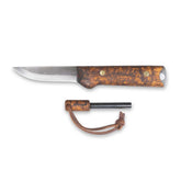 ROSELLI | HEIMO 4" KNIVE BUSHCRAFT EDITION - Coltello a lama fissa - BackPacco - BP-ROSELLI-R40-COMBINATO