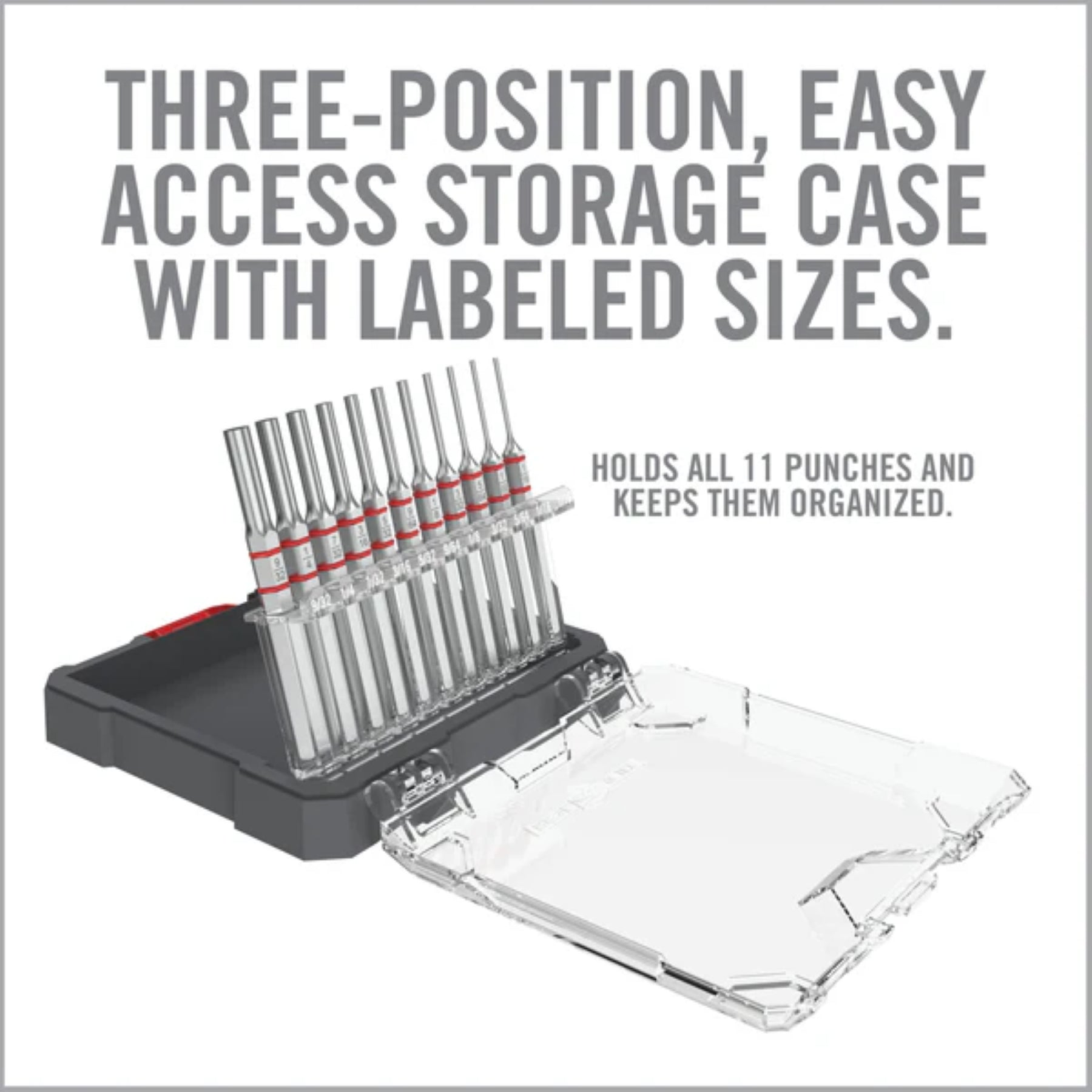 Real Avid Armorer's Master Hammer & Accu-Punch 11-Piece Standard Pin Punch Set: Kit professionale per manutenzione armi. Include un martello ergonomico con 4 testine intercambiabili (acciaio, ottone, nylon, gomma) e un set di 11 cacciaspine in acciaio temprato con custodia rigida e supporto Pin Alignment Tool. Ideale per lavorazioni di precisione e rimozione sicura dei perni.